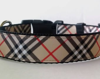 plaid dog collars plaid dog collars